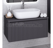 Тумба с раковиной Aqua de Marco Monaco 70 подвесная, графит