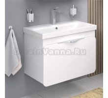 Тумба с раковиной Aqua de Marco Skandi 80 подвесная, белая