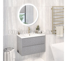 Мебель для ванной комнаты Aqua de Marco Parma 80 подвесная, дымчатая серая