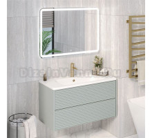 Мебель для ванной комнаты Aqua de Marco Parma 100 подвесная, мята