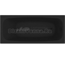 Акриловая ванна Toni Arti Teramo PL TA-T17075MB 170x75 см, встраиваемая, черная матовая, с каркасом