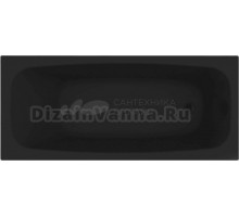 Акриловая ванна Toni Arti Teramo PL TA-T17075MB 170x75 см, встраиваемая, черная матовая