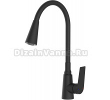 Смеситель для кухни Potato P41167-6 матово-черный