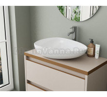 Раковина санфаянс накладная треугольная BAU Triangle 55х39, белая