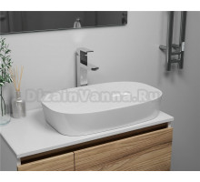 Раковина накладная прямоугольная BAU Stil Hit 60х38, белая