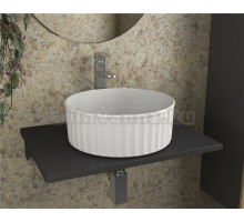 Раковина чаша накладная круглая BAU Dream stripes D36.5, белая