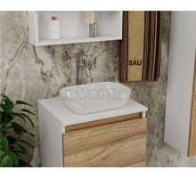 Раковина накладная прямоугольная BAU Stil PRO 36х25, белая