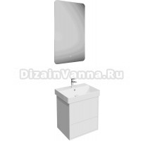 Мебель для ванной комнаты KERAMA MARAZZI Pro 55 с двумя ящиками, белая матовая