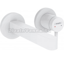 Смеситель для раковины Hansgrohe Finoris 76051700 С ВНУТРЕННЕЙ ЧАСТЬЮ матовый белый
