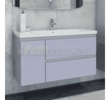 Тумба с раковиной Caprigo Forte 100 L подвесная, стилл