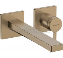 Смеситель для раковины Hansgrohe Tecturis E 73051140 С ВНУТРЕННЕЙ ЧАСТЬЮ шлифованная бронза