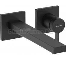 Смеситель для раковины Hansgrohe Tecturis E 73051670 С ВНУТРЕННЕЙ ЧАСТЬЮ матовый черный
