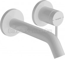 Смеситель для раковины Hansgrohe Tecturis S 73350700 С ВНУТРЕННЕЙ ЧАСТЬЮ матовый белый