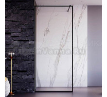 Душевая перегородка Veconi Korato KR81B-90-01-C4 90 см, профиль черный матовый, стекло прозрачное