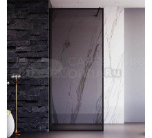 Душевая перегородка Veconi Korato KR81BT-110-05-C4 110 см, профиль черный матовый, стекло тонированное