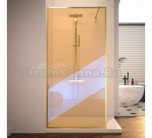 Душевая перегородка Veconi Korato KR81GС-110-09-C4 110 см, профиль брашированное золото, стекло хамелеон