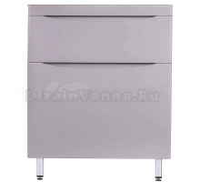 Тумба с раковиной Creto Oro 70 напольная, grey