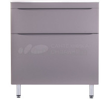 Тумба с раковиной Creto Oro 80 напольная, grey