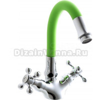 Смеситель для кухни Fashun A4419-B7261 хром, зеленый