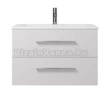 Тумба с раковиной Creto Ares 80 белая раковина 1113-001-0126, ручки хром, white
