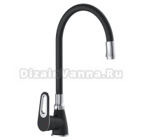 Смеситель для кухни Potato P41274-6 черный, хром