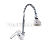 Смеситель для кухни Potato P58274-7 хром, белый