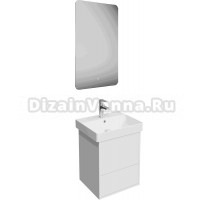 Мебель для ванной комнаты KERAMA MARAZZI Pro 50 с двумя ящиками, белая матовая