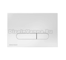 Кнопка смыва KERAMA MARAZZI PRO, FP.PRO.WHT глянцевая белая