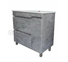 Тумба с раковиной Emmy Бостон 85 светлый бетон