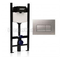 Система инсталляции для унитазов Valsir Winner S KIT P1 CrM VS0853202 с кнопкой смыва хром матовой