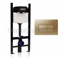 Система инсталляции для унитазов Valsir Winner S KIT P1 MG VS0853202 с кнопкой смыва золото матовое