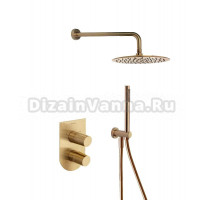 Душевой комплект Ramonsoler Tzar K3415021OC золото, С ВНУТРЕННЕЙ ЧАСТЬЮ