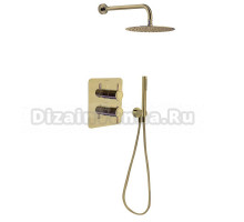 Душевой комплект Ramonsoler Odisea K3987021OC золото, С ВНУТРЕННЕЙ ЧАСТЬЮ