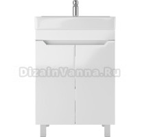 Тумба с раковиной Айсберг Мечта 60 напольная, белая