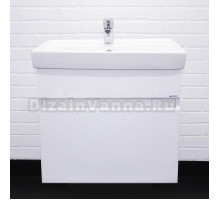 Тумба с раковиной Айсберг Классик 60 подвесная, белая