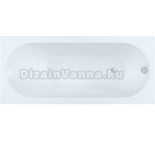 Акриловая ванна Aquanet Polly 00345459 175x80 см, пристенная, белая, с каркасом