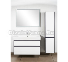 Мебель для ванной комнаты Creto Amelia 80 white, graphite