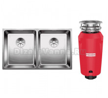 Комплект Мойка Blanco Andano 340/340-U + Измельчитель Franke 134.0715.094