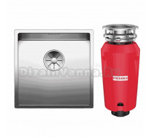Комплект Мойка Blanco Claron 400-U + Измельчитель Franke 134.0715.098