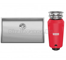 Комплект Мойка Blanco Claron 700-U матовая + Измельчитель Franke 134.0715.098
