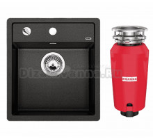 Комплект Мойка Blanco Dalago 45 антрацит + Измельчитель Franke 134.0715.095