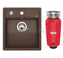 Комплект Мойка Blanco Dalago 45 кофе + Измельчитель Franke 134.0715.098