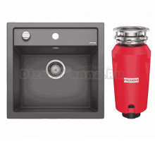 Комплект Мойка Blanco Dalago 5 темная скала + Измельчитель Franke 134.0715.094