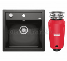 Комплект Мойка Blanco Dalago 5 черная + Измельчитель Franke 134.0715.098