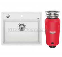 Комплект Мойка Blanco Dalago 6 белая + Измельчитель Franke 134.0715.095