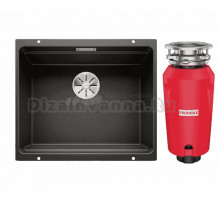 Комплект Мойка Blanco Etagon 500-U 525887 черная + Измельчитель Franke 134.0715.096