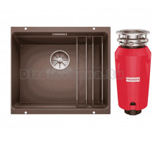 Комплект Мойка Blanco Etagon 500-U кофе + Измельчитель Franke 134.0715.094