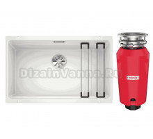 Комплект Мойка Blanco Etagon 700-U белая + Измельчитель Franke 134.0715.098