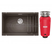 Комплект Мойка Blanco Etagon 700-U кофе + Измельчитель Franke 134.0715.096