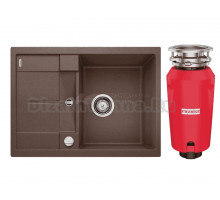Комплект Мойка Blanco Metra 45S Compact 519581 кофе + Измельчитель Franke 134.0715.098